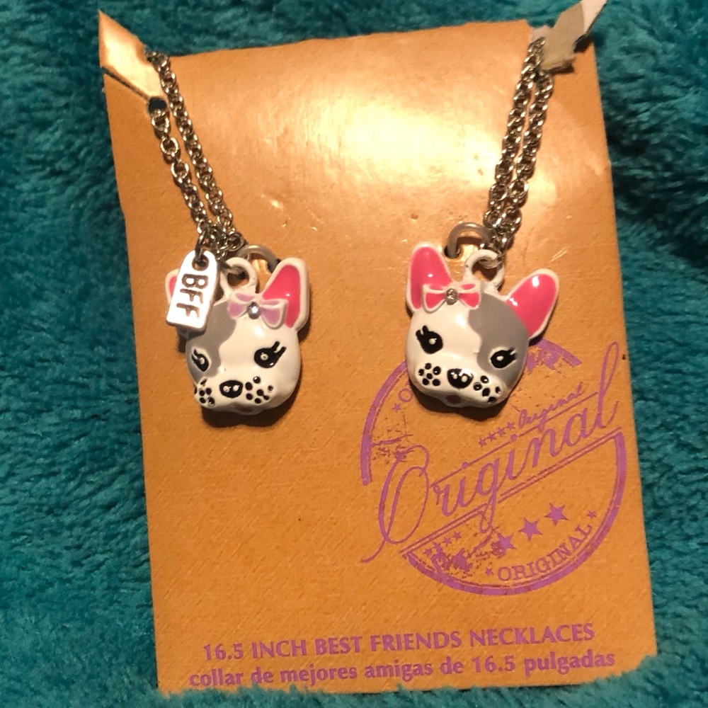 🏝💚5/$25 Cute Dog Best Friends Necklace Set